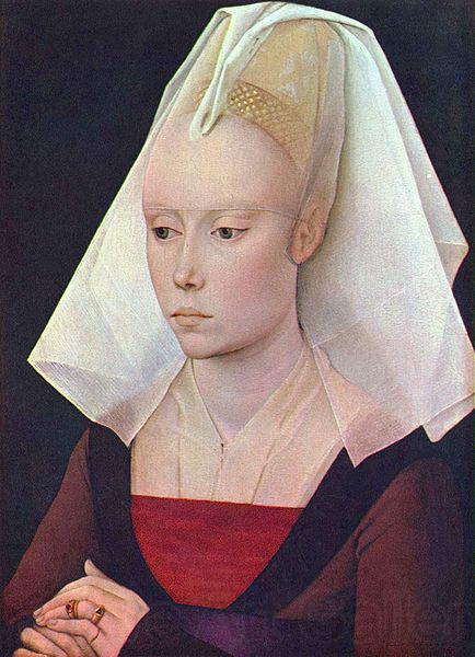 Rogier van der Weyden Portrait einer Dame Spain oil painting art